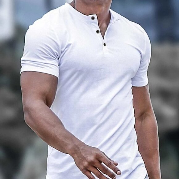 . Other - White Mens Button Up Tee